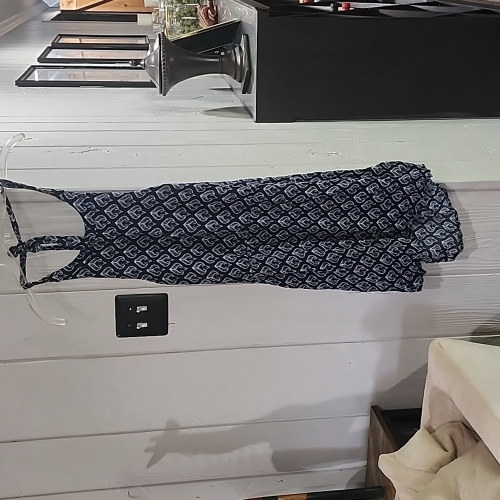 Women's Roxy Halter Backless Blue Dress Small